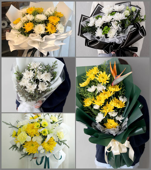 山东青岛平度市旧店镇北黄同村白事花束代送